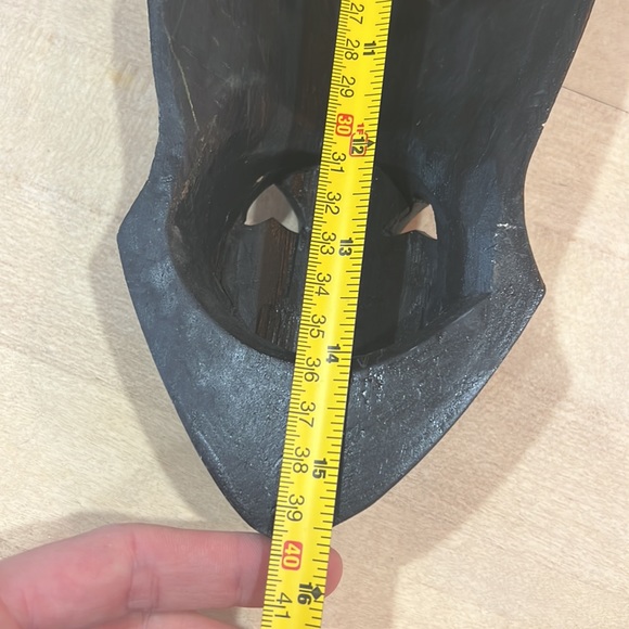 Wooden Zebra hanging mask - Picture 4 of 5